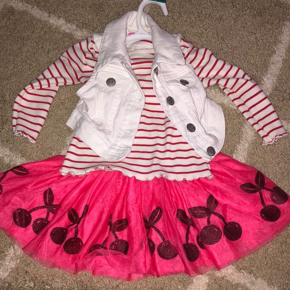 Gymboree cherry outfit.